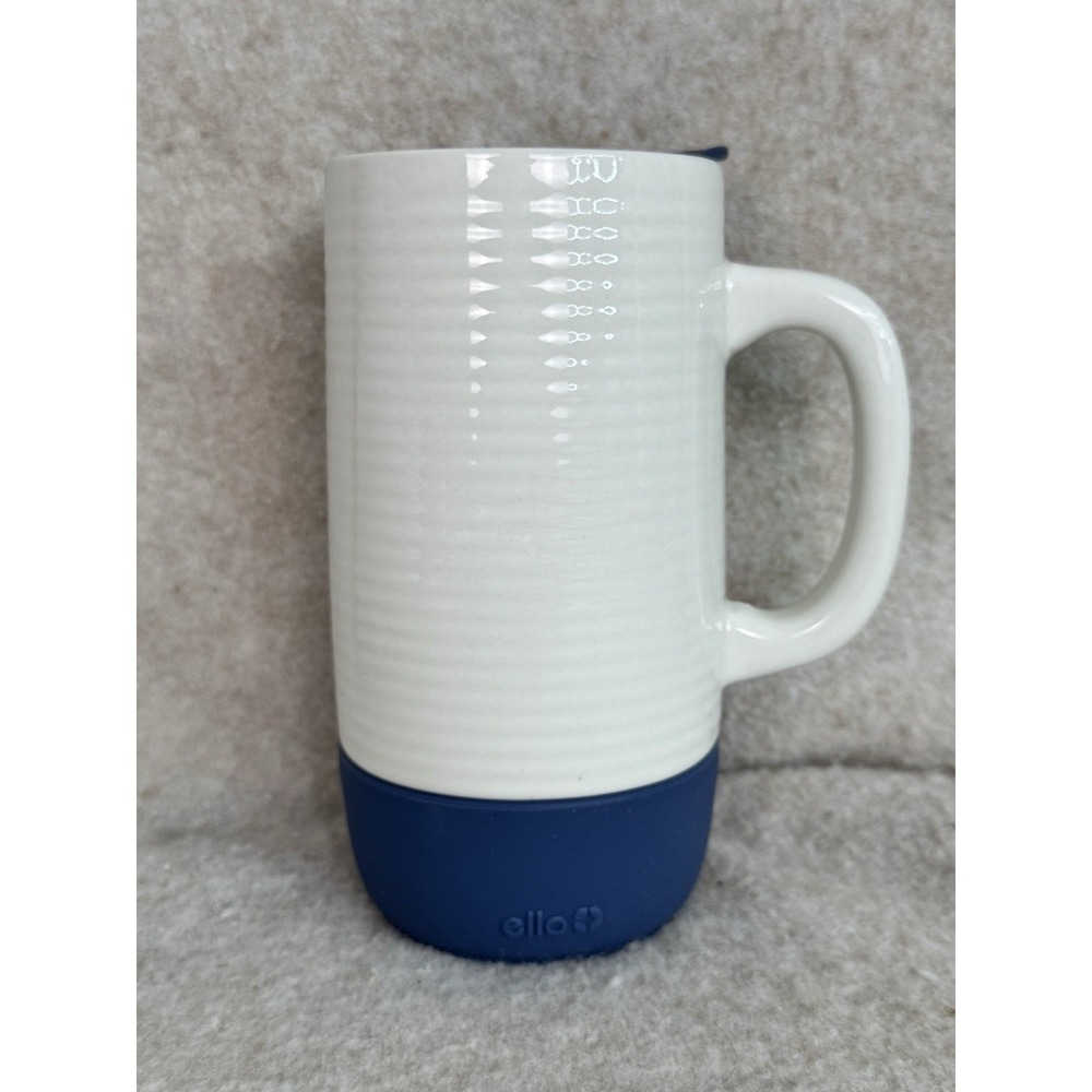 ELLO Jane Blue 18oz Ceramic Travel Mug with Slider Lid Set of 2‎
